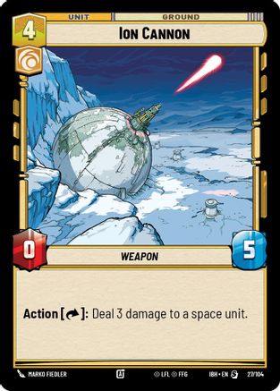 Ion Cannon (27/104) (27/104) [Intro Battle: Hoth] - Fantasy Flight Games - Card Brawlers | Quebec | Canada |