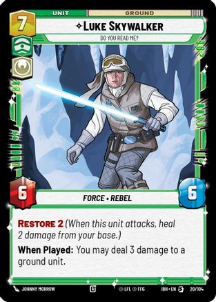 Luke Skywalker (20/104) - Do You Read Me? (20/104) [Intro Battle: Hoth] - Fantasy Flight Games - Card Brawlers | Quebec | Canada |