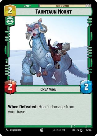 Tauntaun Mount (15/104) (15/104) [Intro Battle: Hoth] - Fantasy Flight Games - Card Brawlers | Quebec | Canada |