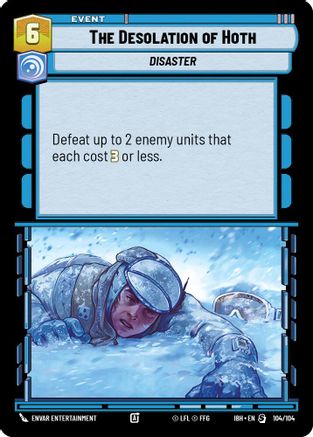 The Desolation of Hoth (104/104) (104/104) [Intro Battle: Hoth] - Fantasy Flight Games - Card Brawlers | Quebec | Canada |