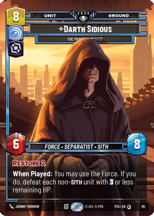 Darth Sidious (95) - The Phantom Menace (95) [Organized Play Promos] - Fantasy Flight Games - Card Brawlers | Quebec | Canada |