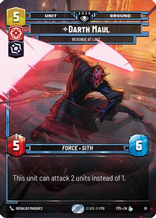 Darth Maul (91) - Revenge at Last (91) [Organized Play Promos] - Fantasy Flight Games - Card Brawlers | Quebec | Canada |