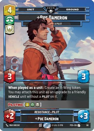 Poe Dameron (90) - One Hell of a Pilot (90) [Organized Play Promos] - Fantasy Flight Games - Card Brawlers | Quebec | Canada |