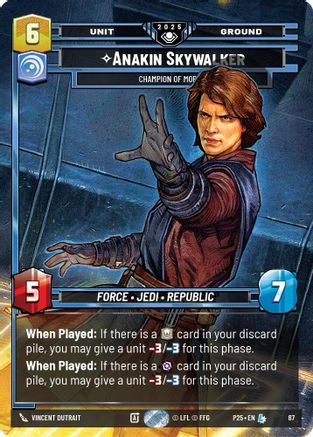 Anakin Skywalker (87) - Champion of Mortis (87) [Organized Play Promos] - Fantasy Flight Games - Card Brawlers | Quebec | Canada |