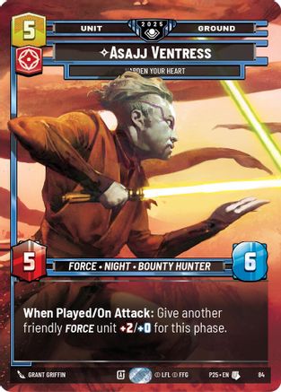 Asajj Ventress (84) - Harden Your Heart (84) [Organized Play Promos] - Fantasy Flight Games - Card Brawlers | Quebec | Canada |