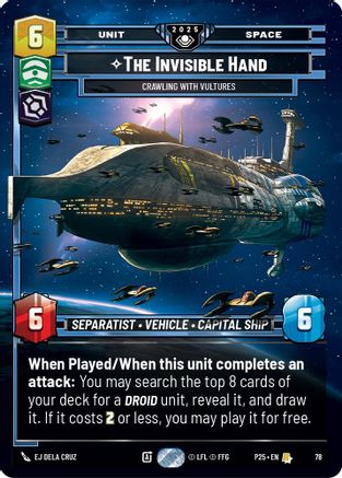 The Invisible Hand (78) - Crawling With Vultures (78) [Organized Play Promos] - Fantasy Flight Games - Card Brawlers | Quebec | Canada |