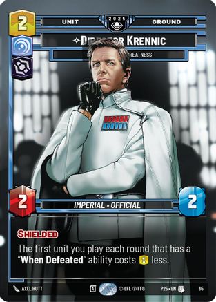 Director Krennic (65) - On the Verge of Greatness (65) [Organized Play Promos] - Fantasy Flight Games - Card Brawlers | Quebec | Canada |