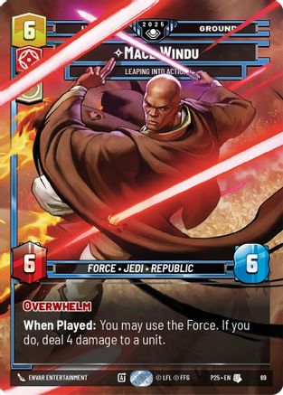 Mace Windu (69) - Leaping into Action (69) [Organized Play Promos] - Fantasy Flight Games - Card Brawlers | Quebec | Canada |