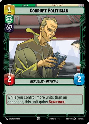 Corrupt Politician (79/264) (79/264) [Secrets of Power] - Fantasy Flight Games - Card Brawlers | Quebec | Canada |