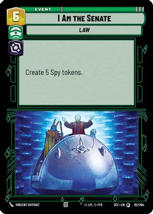 I Am the Senate (92/264) (92/264) [Secrets of Power] - Fantasy Flight Games - Card Brawlers | Quebec | Canada |