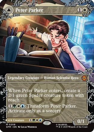 Peter Parker (0208) (Borderless) [Marvel's Spider-Man] - Magic: The Gathering - Card Brawlers | Quebec | Canada |