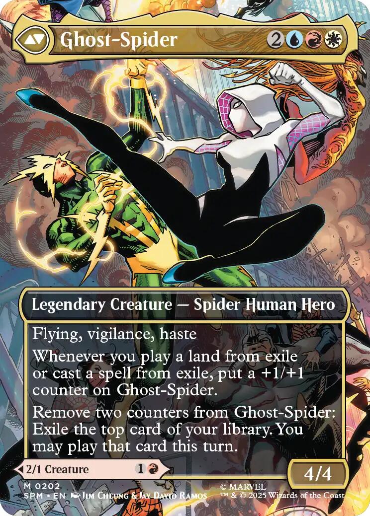 Gwen Stacy (0202) (Borderless) [Marvel's Spider-Man] - Magic: The Gathering - Card Brawlers | Quebec | Canada |