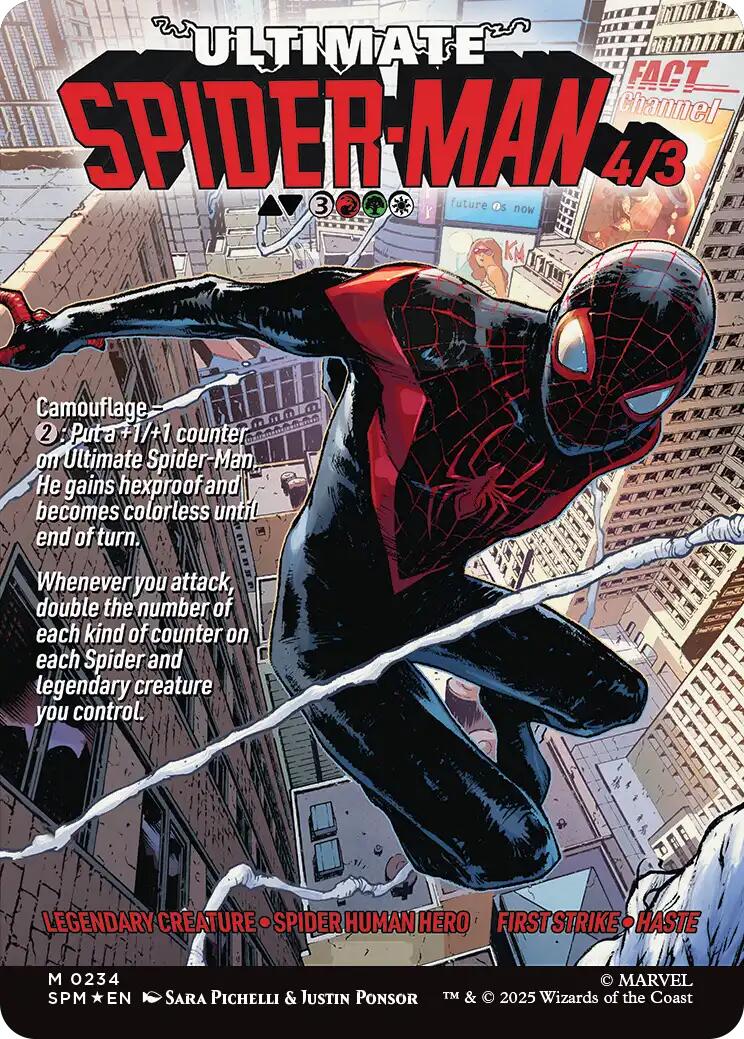Miles Morales (0234) (Borderless) [Marvel's Spider-Man] - Magic: The Gathering - Card Brawlers | Quebec | Canada |