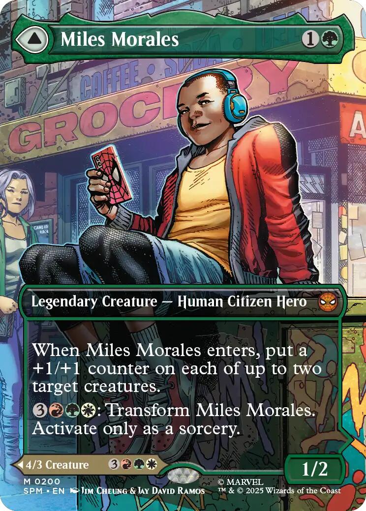 Miles Morales (0200) (Borderless) [Marvel's Spider-Man] - Magic: The Gathering - Card Brawlers | Quebec | Canada |