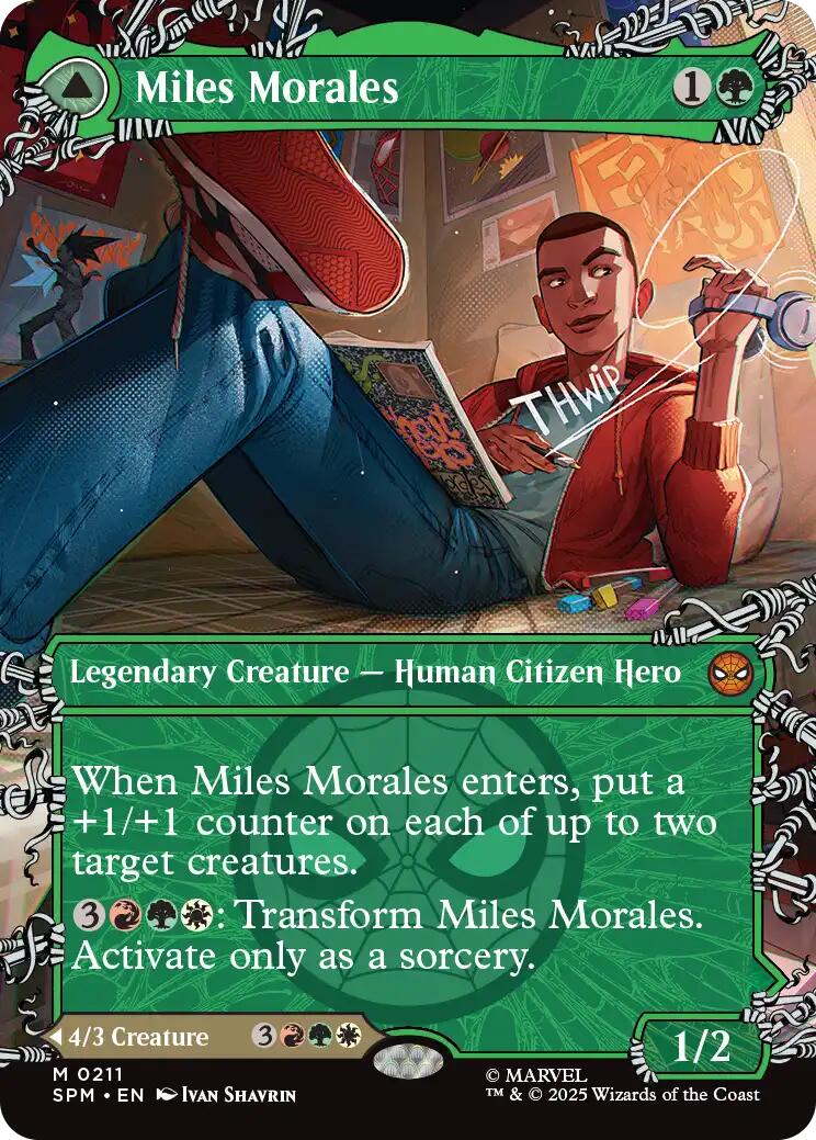 Miles Morales (0211) (Borderless) [Marvel's Spider-Man] - Magic: The Gathering - Card Brawlers | Quebec | Canada |