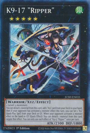 K9-17 "Ripper" (CR) [JUSH-EN035] Collector's Rare - Yu-Gi-Oh! - Card Brawlers | Quebec | Canada |