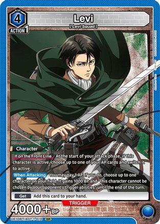 Levi (010) (UE10BT/AOT-1-010) - UE10BT Attack on Titan Foil - UE10BT: Attack on Titan - Card Brawlers | Quebec | Canada |
