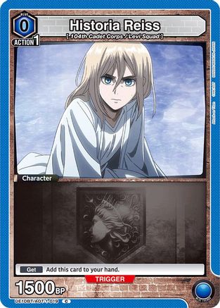 Historia Reiss (019) (Box Topper Foil) (UE10BT/AOT-1-019) - UE10BT Attack on Titan Foil - UE10BT: Attack on Titan - Card Brawlers | Quebec | Canada |