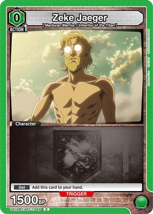 Zeke Jaeger (045) (UE10BT/AOT-1-045) - UE10BT Attack on Titan - UE10BT: Attack on Titan - Card Brawlers | Quebec | Canada |