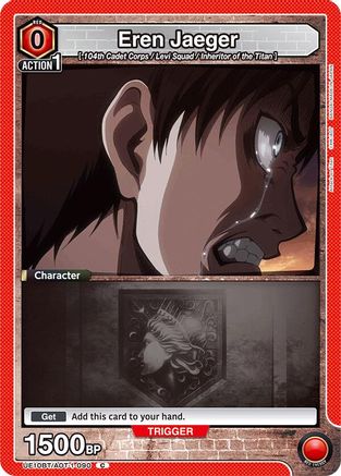 Eren Jaeger (090) (UE10BT/AOT-1-090) - UE10BT Attack on Titan - UE10BT: Attack on Titan - Card Brawlers | Quebec | Canada |