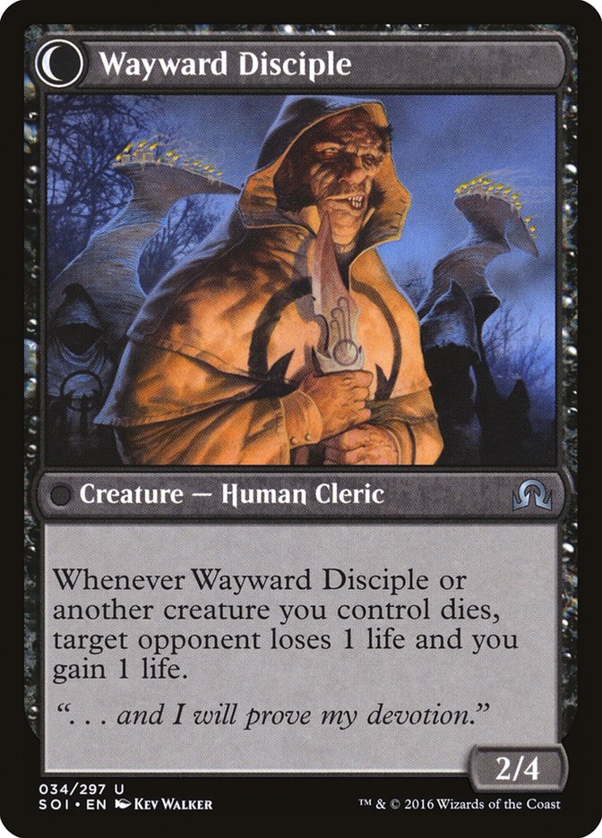 Pious Evangel // Wayward Disciple [Shadows over Innistrad] - Magic: The Gathering - Card Brawlers | Quebec | Canada |