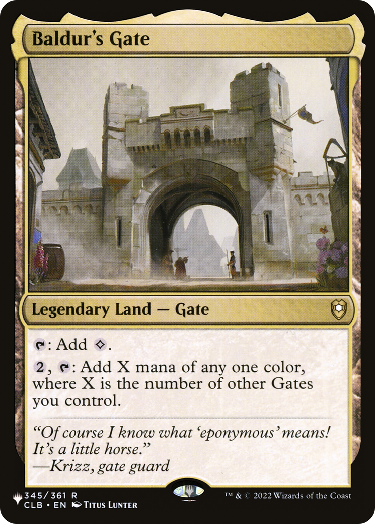 Baldur's Gate [The List] - Magic: The Gathering - Card Brawlers | Quebec | Canada |