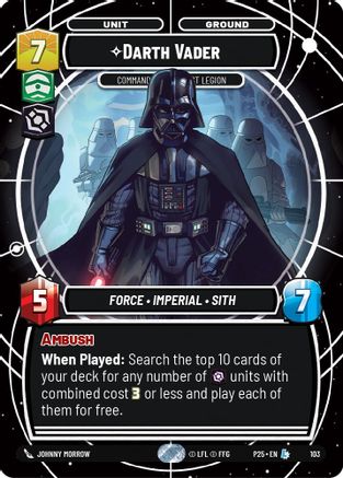 Darth Vader (103) - Commanding the First Legion (103) [Organized Play Promos] - Fantasy Flight Games - Card Brawlers | Quebec | Canada |