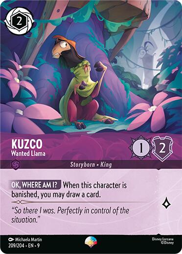 Kuzco - Wanted Llama (Epic) (209/204) [Fabled] - Disney - Card Brawlers | Quebec | Canada |