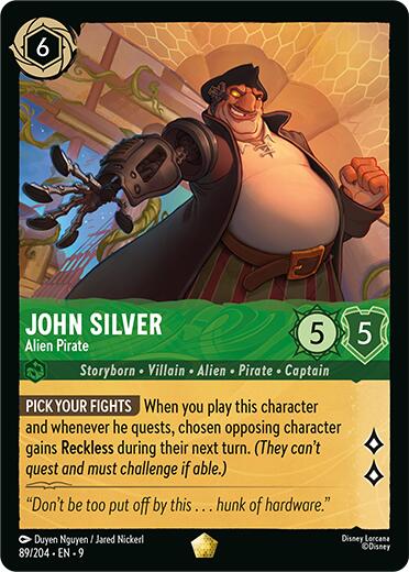 John Silver - Alien Pirate (89/204) [Fabled] - Disney - Card Brawlers | Quebec | Canada |