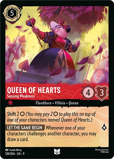Queen of Hearts - Sensing Weakness (120/204) [Fabled] - Disney - Card Brawlers | Quebec | Canada |