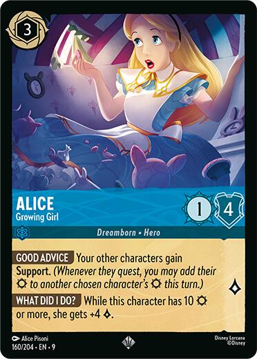 Alice - Growing Girl (160/204) [Fabled] - Disney - Card Brawlers | Quebec | Canada |