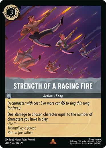Strength of a Raging Fire (201/204) [Fabled] - Disney - Card Brawlers | Quebec | Canada |