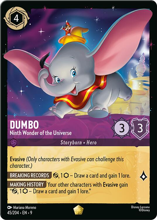 Dumbo - Ninth Wonder of the Universe (45/204) [Fabled] - Disney - Card Brawlers | Quebec | Canada |