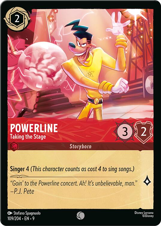 Powerline - Taking the Stage (109/204) [Fabled] - Disney - Card Brawlers | Quebec | Canada |