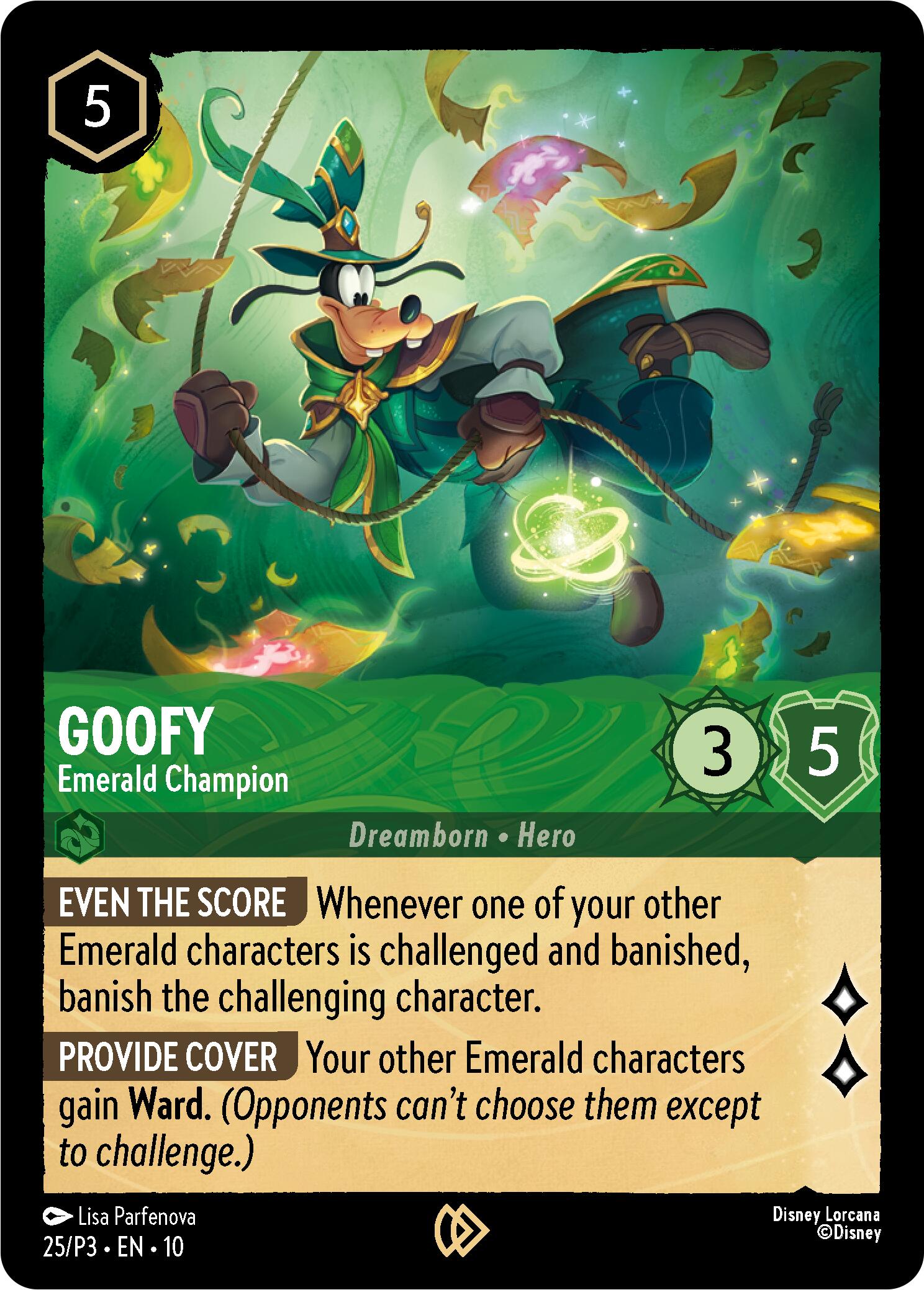 Goofy - Emerald Champion (25) [Promo Cards] - Disney - Card Brawlers | Quebec | Canada |