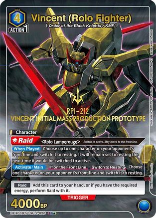 Vincent (Rolo Fighter) (SR*) (UEX03BT/CGH-2-026) - UEX03BT CODE GEASS Lelouch of the Rebellion Vol2 Foil - UEX03BT: CODE GEASS: Lelouch of the Rebellion Vol.2 - Card Brawlers | Quebec | Canada |