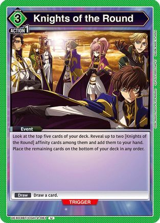 Knights of the Round (UEX03BT/CGH-2-061) - UEX03BT CODE GEASS Lelouch of the Rebellion Vol2 - UEX03BT: CODE GEASS: Lelouch of the Rebellion Vol.2 - Card Brawlers | Quebec | Canada |