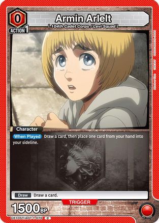 Armin Arlelt (075) (UE10ST/AOT-1-075) - UE10ST Attack on Titan Starter Deck - UE10ST: Attack on Titan Starter Deck - Card Brawlers | Quebec | Canada |