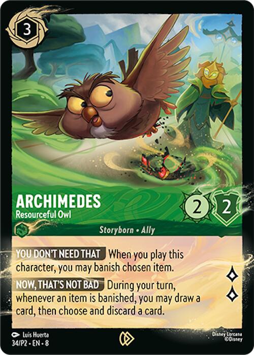 Archimedes - Resourceful Owl (34/P2) [Promo Cards] - Disney - Card Brawlers | Quebec | Canada |