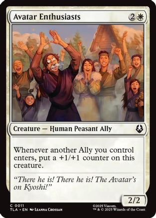 Avatar Enthusiasts [Avatar: The Last Airbender] - Magic: The Gathering - Card Brawlers | Quebec | Canada |