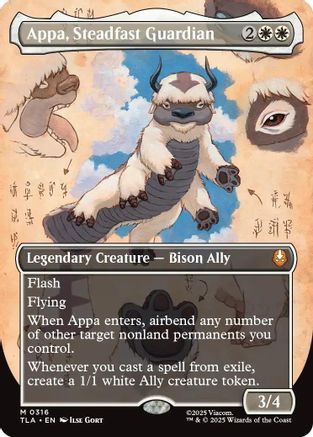 Appa, Steadfast Guardian (Borderless) [Avatar: The Last Airbender] - Magic: The Gathering - Card Brawlers | Quebec | Canada |