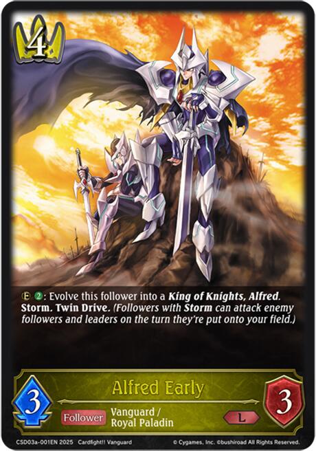 Alfred Early (CSD03a-001EN) [Cardfight!! Vanguard: Sanctuary Knight Brigade] - Bushiroad - Card Brawlers | Quebec | Canada |