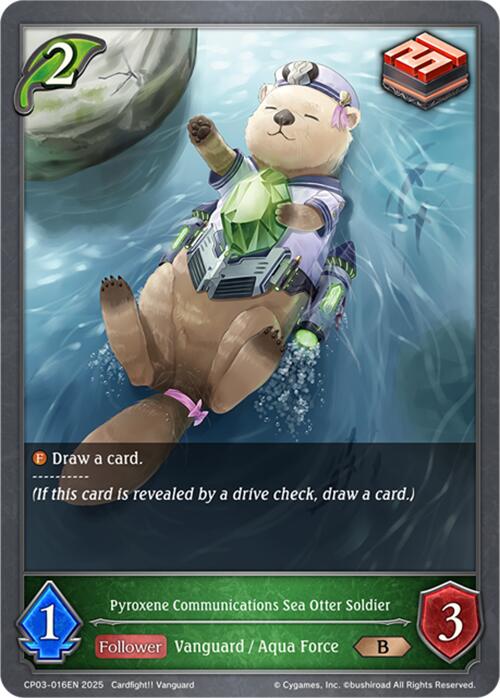 Pyroxene Communications Sea Otter Soldier (CP03-016EN) [Cardfight!! Vanguard] - Bushiroad - Card Brawlers | Quebec | Canada |
