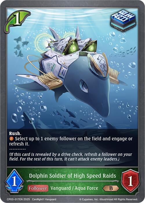 Dolphin Soldier of High Speed Raids (CP03-017EN) [Cardfight!! Vanguard] - Bushiroad - Card Brawlers | Quebec | Canada |