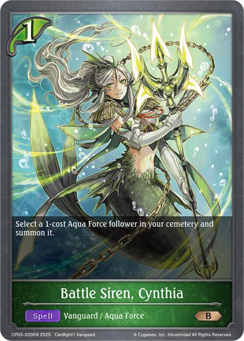 Battle Siren, Cynthia (CP03-020EN) [Cardfight!! Vanguard] - Bushiroad - Card Brawlers | Quebec | Canada |
