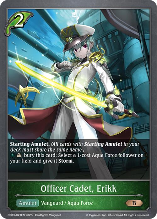 Officer Cadet, Erikk (CP03-021EN) [Cardfight!! Vanguard] - Bushiroad - Card Brawlers | Quebec | Canada |