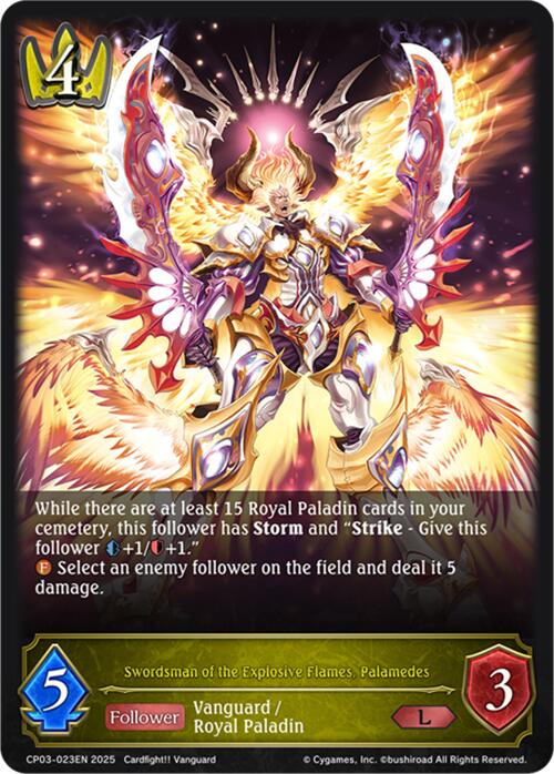 Swordsman of the Explosive Flames, Palamedes (CP03-023EN) [Cardfight!! Vanguard] - Bushiroad - Card Brawlers | Quebec | Canada |