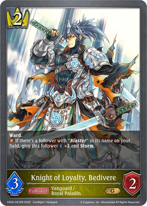 Knight of Loyalty, Bedivere (CP03-027EN) [Cardfight!! Vanguard] - Bushiroad - Card Brawlers | Quebec | Canada |