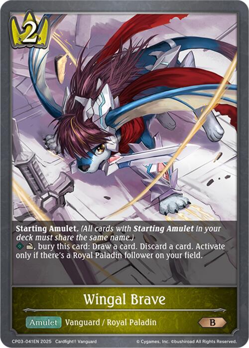 Wingal Brave (CP03-041EN) [Cardfight!! Vanguard] - Bushiroad - Card Brawlers | Quebec | Canada |