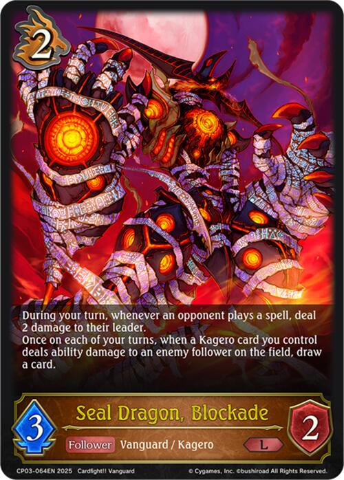 Seal Dragon, Blockade (CP03-064EN) [Cardfight!! Vanguard] - Bushiroad - Card Brawlers | Quebec | Canada |